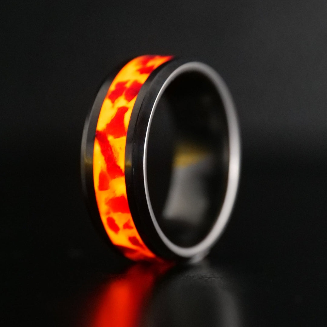 Hakan | Leuchtkraft-Ring aus Feuerstein