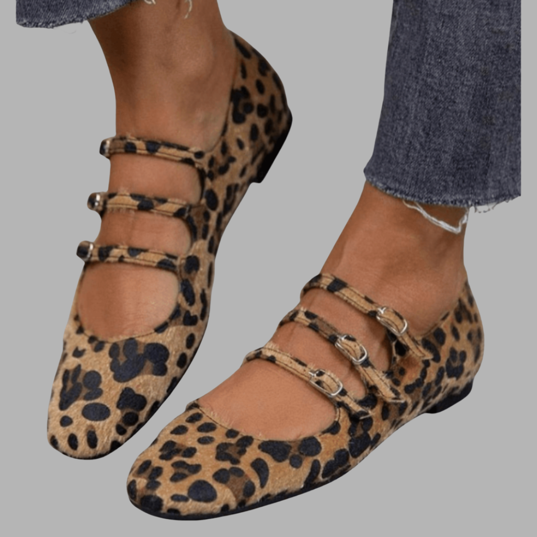 Orsola | Animal-Print Ballerinas für stilvollen Komfort