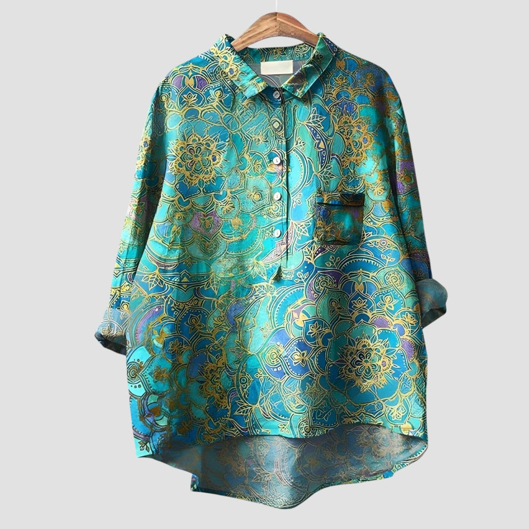 Sabine | Oversize-Bluse mit floralem Komfort