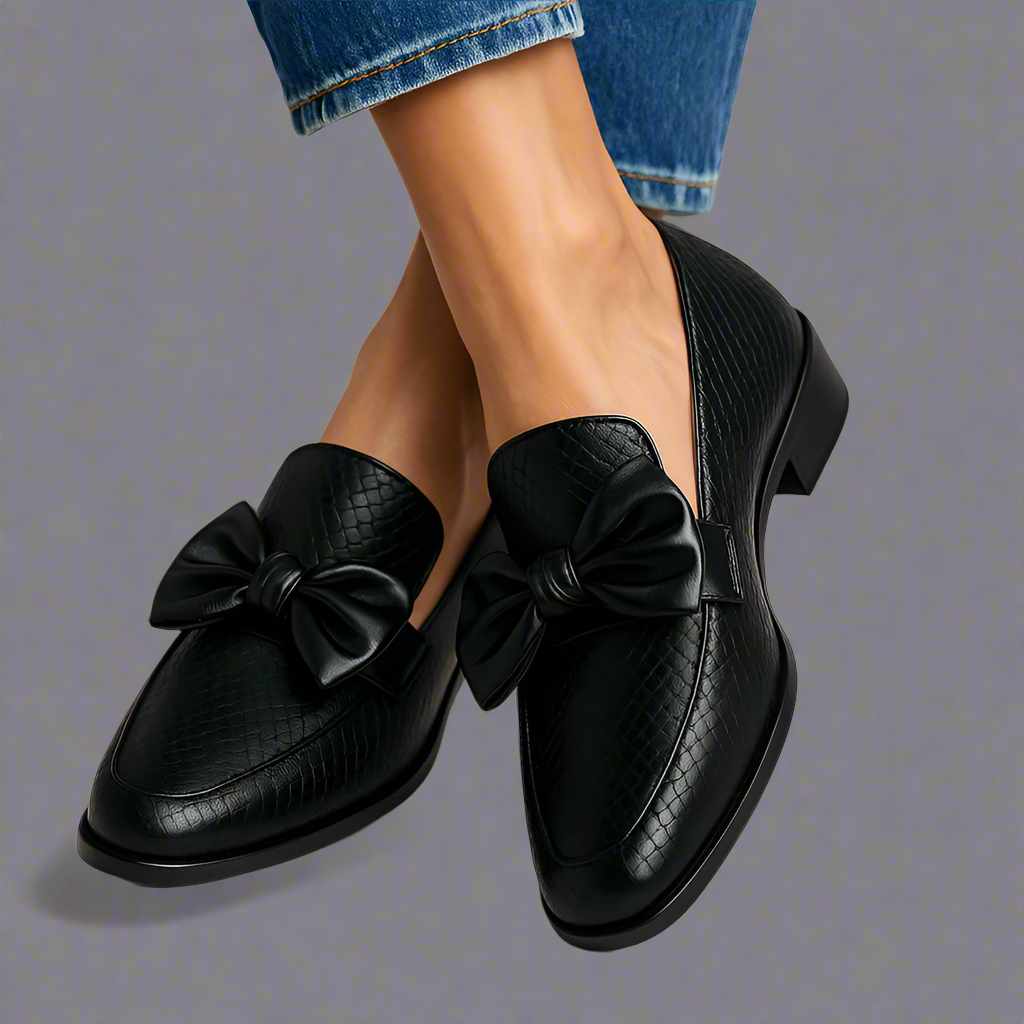 Waltraud | Premium Bow Loafer für Eleganz und Komfort