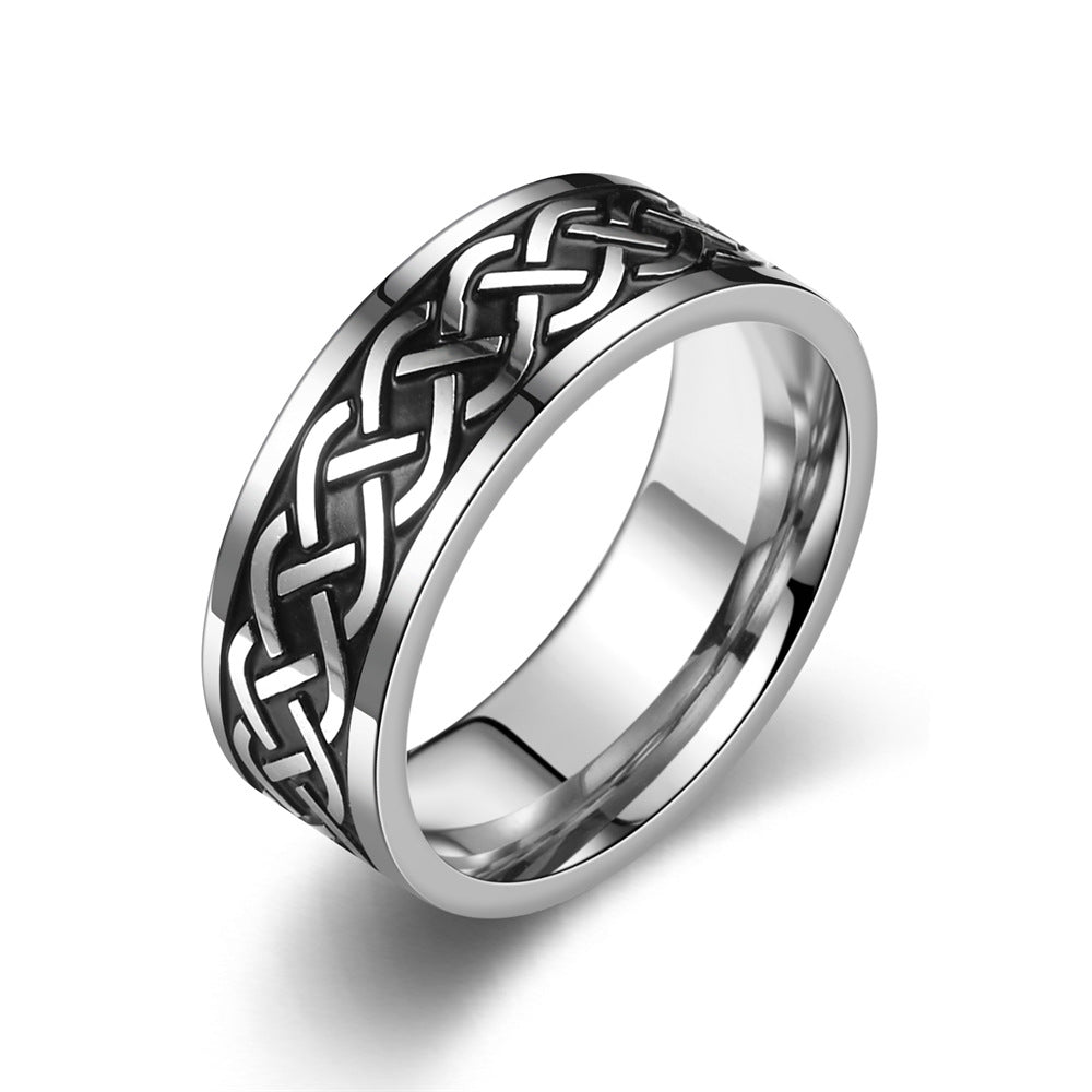 Lothar | Tribal-Ring mit markantem Rand