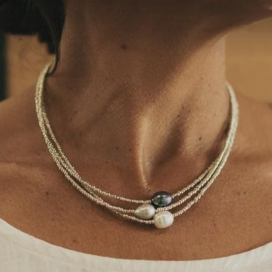 Zenaida | Perlenkette mit Vintage-Flair