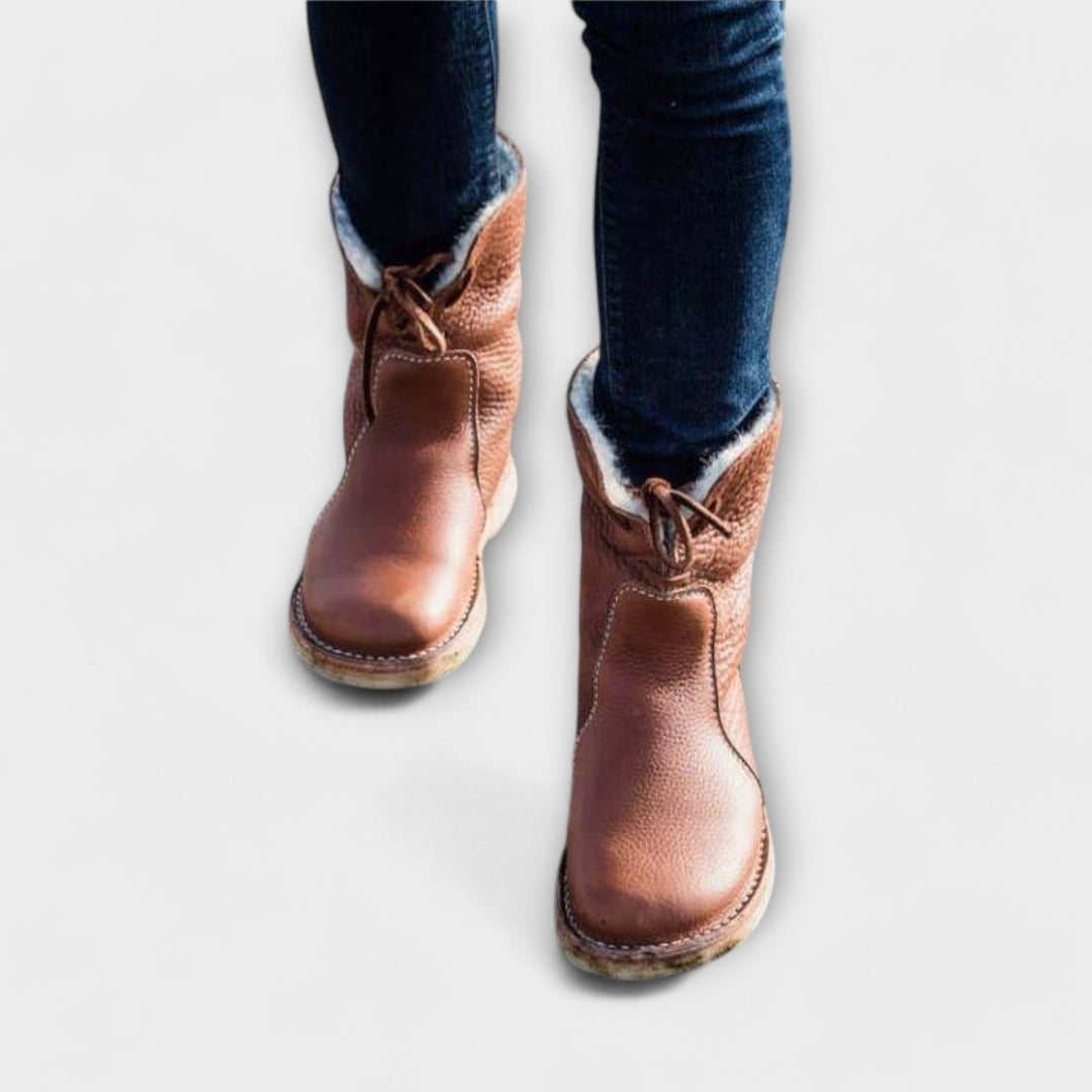 Wasserdichte Stiefel mit Wollfütterung
