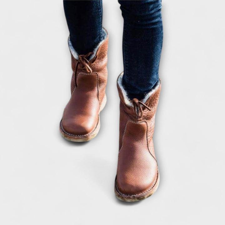 Wasserdichte Stiefel mit Wollfütterung