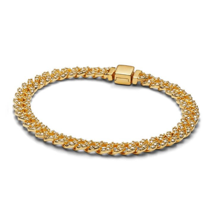 Celeta | Elegantes Moissanit Cuban-Armband