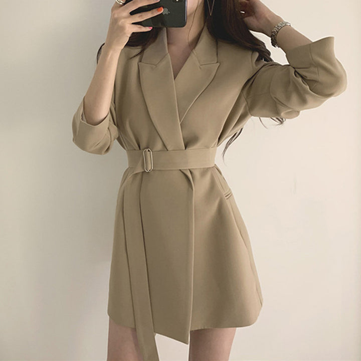 Blazerkleid mit V-Ausschnitt