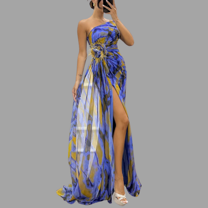 Claudina | Lebendiges Maxikleid für besondere Anlässe