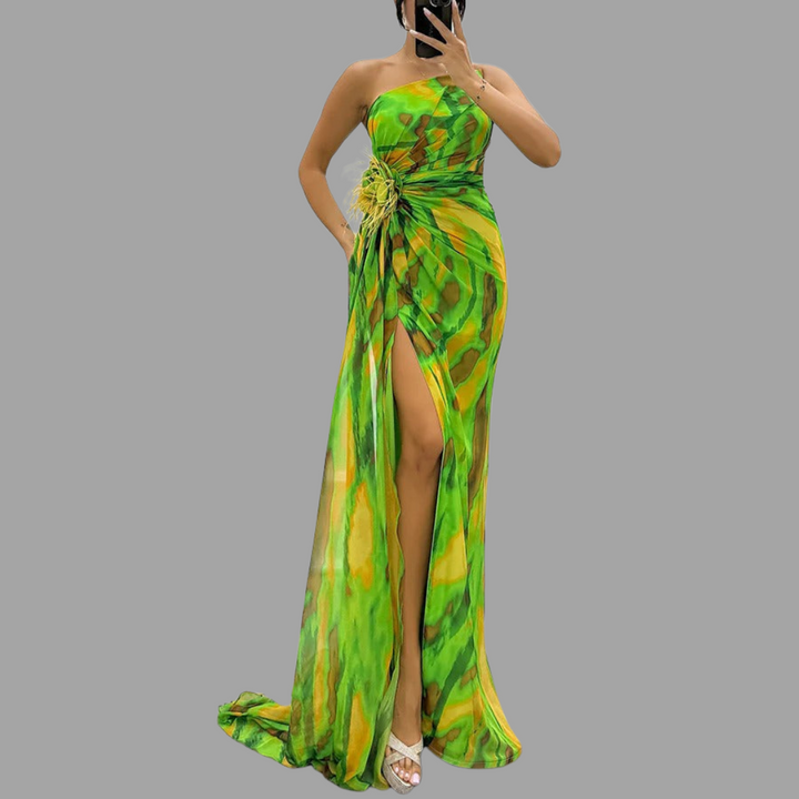 Claudina | Lebendiges Maxikleid für besondere Anlässe
