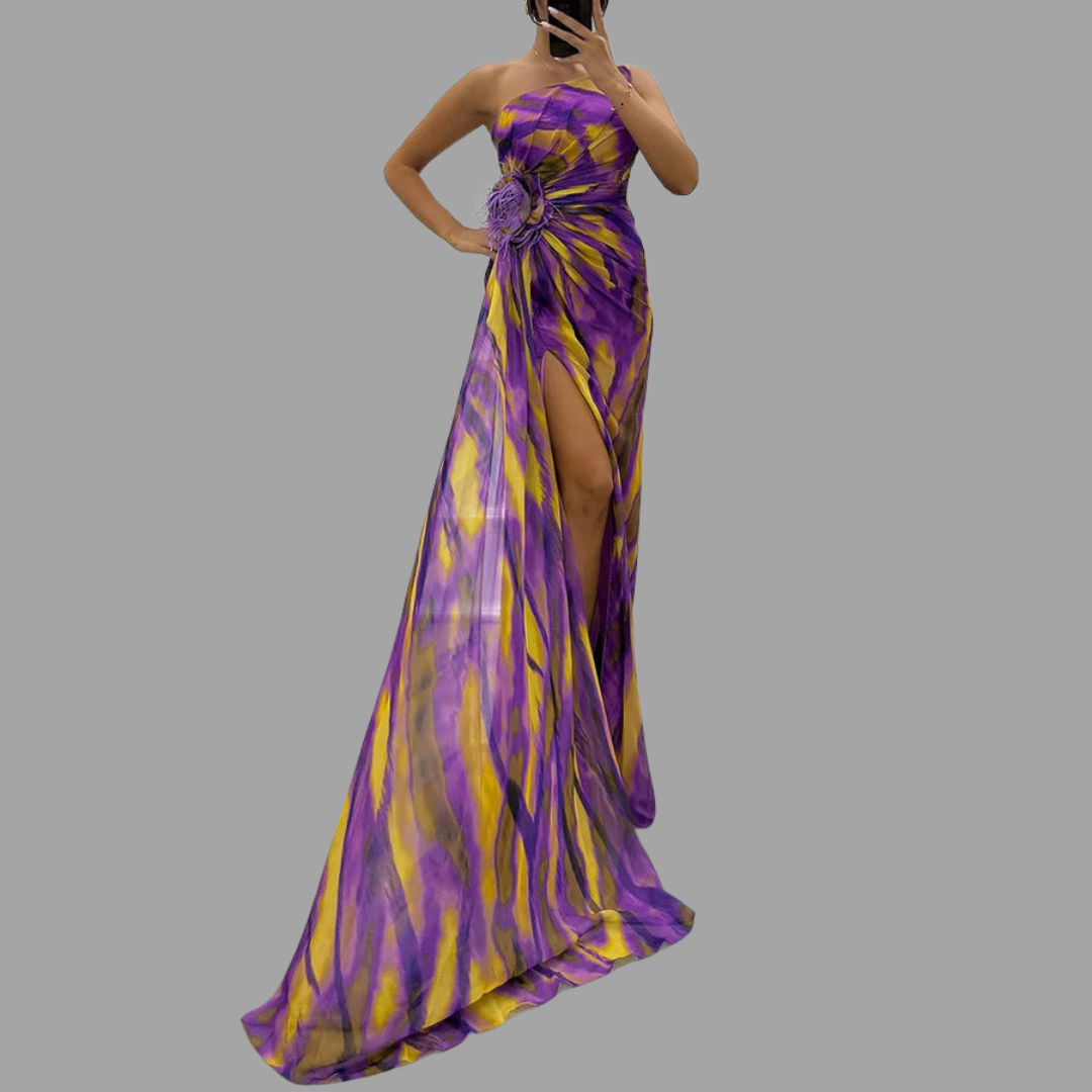 Claudina | Lebendiges Maxikleid für besondere Anlässe