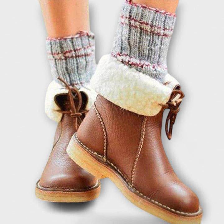 Wasserdichte Stiefel mit Wollfütterung
