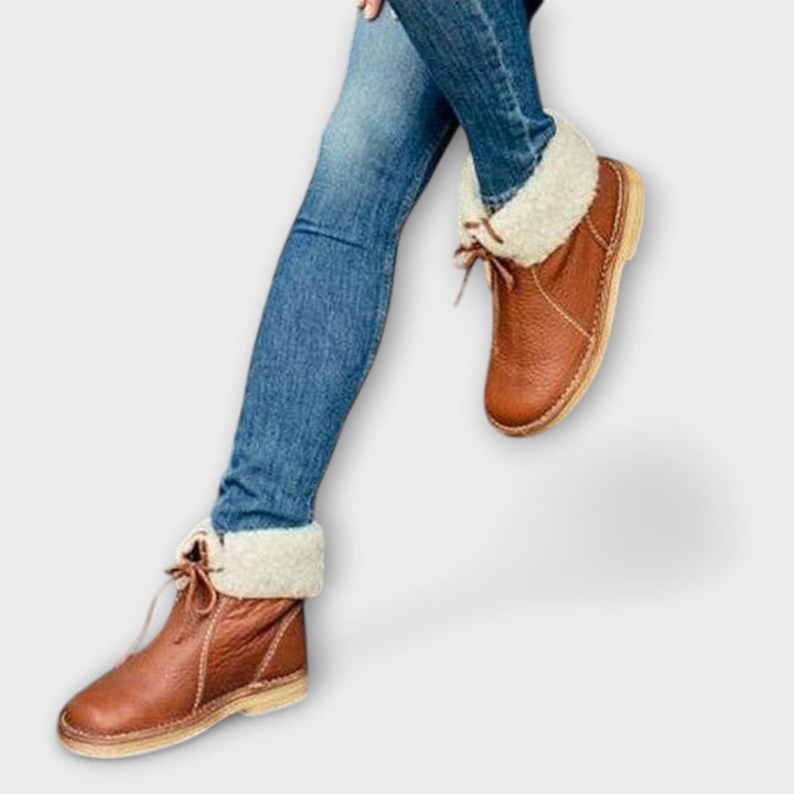 Wasserdichte Stiefel mit Wollfütterung