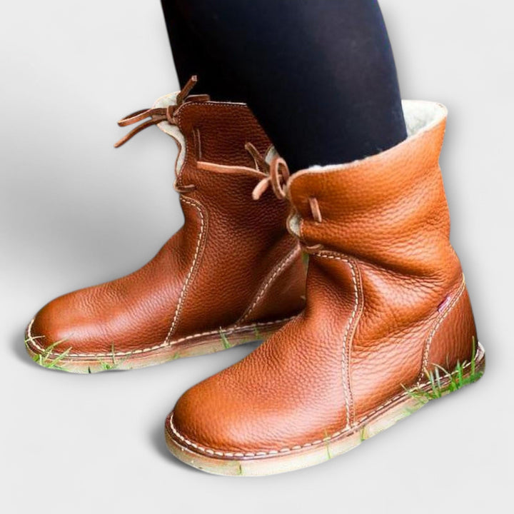 Wasserdichte Stiefel mit Wollfütterung