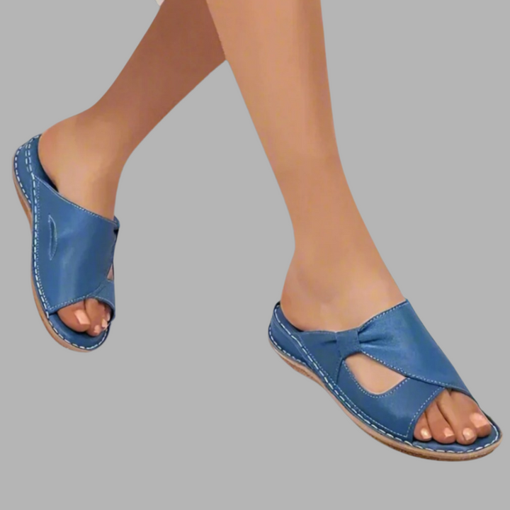 Chlotberga | Premium Orthopädische Ledersandalen für Komfort