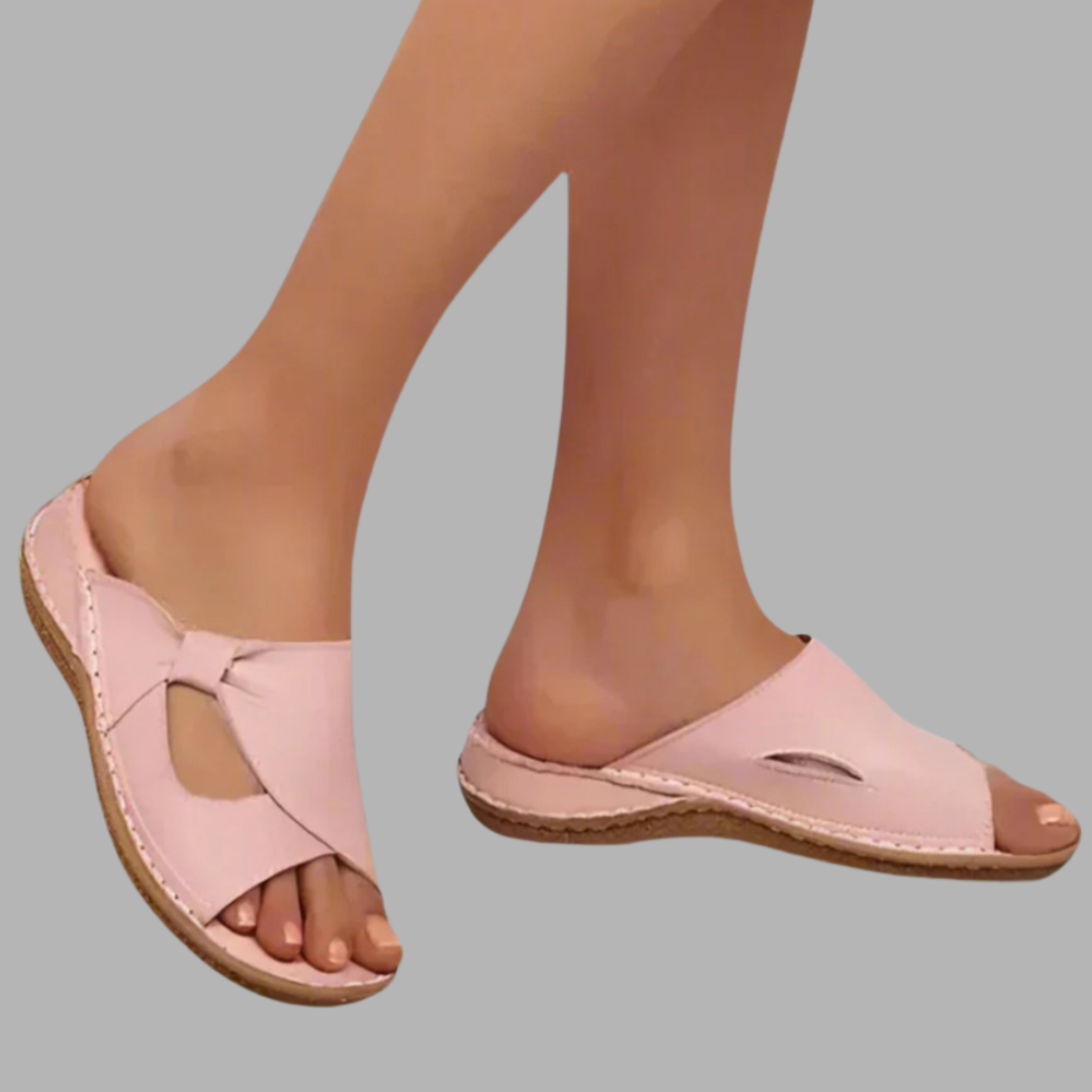 Chlotberga | Premium Orthopädische Ledersandalen für Komfort