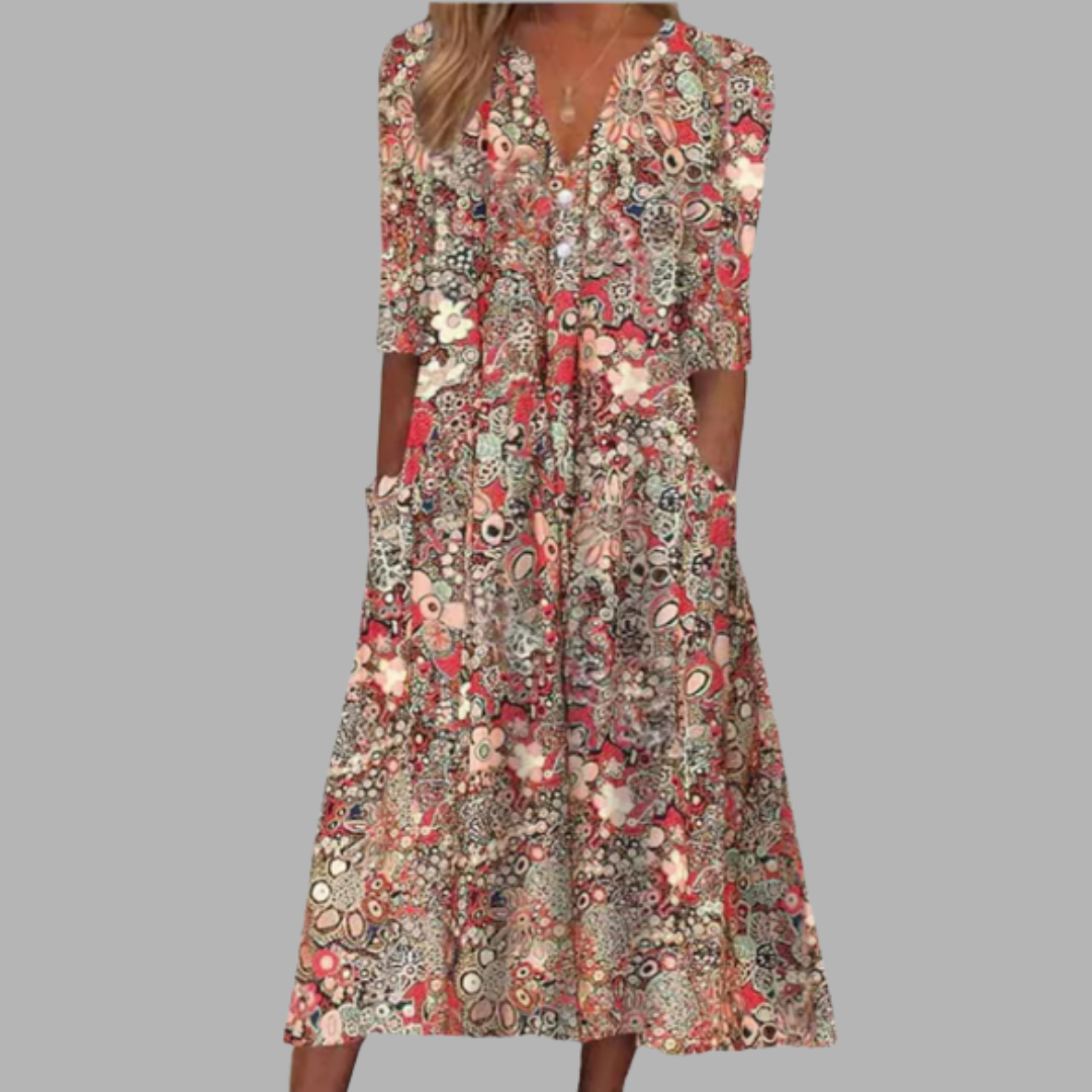 Hildine | Premium Sommerkleid aus Bio-Baumwolle