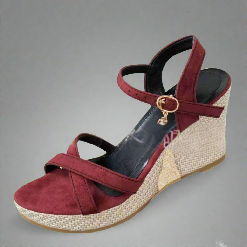 Xeltrud | Bequeme Plateau-Sandalen mit Keilabsatz