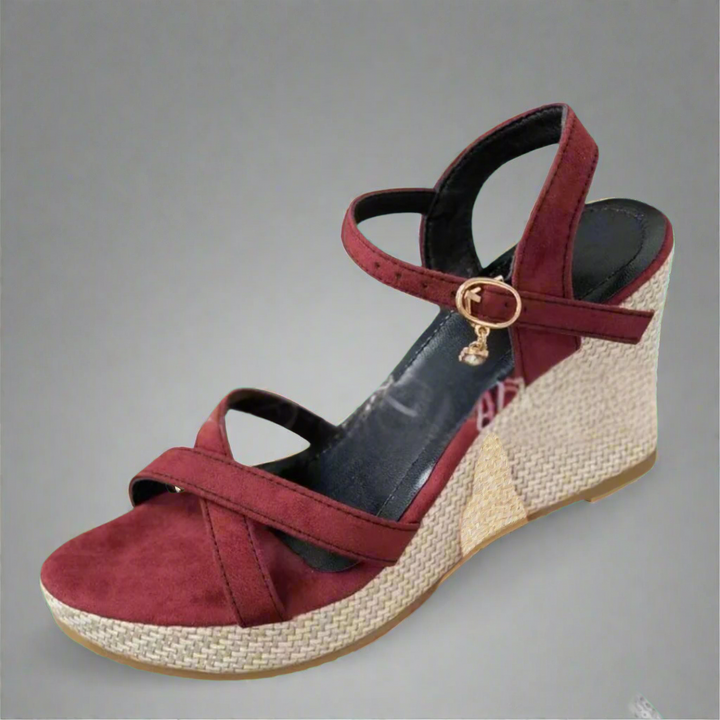 Xeltrud | Bequeme Plateau-Sandalen mit Keilabsatz