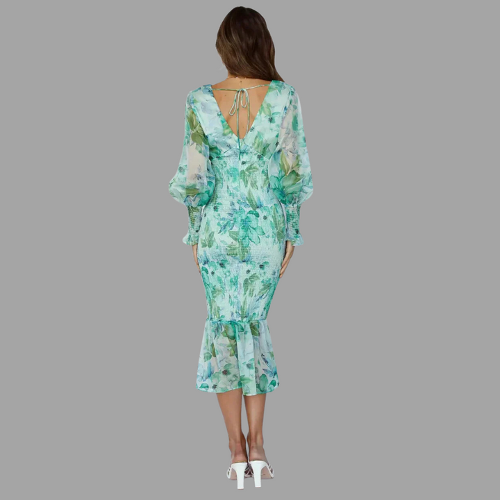 Alvina | Wunderschönes Blumen Kleid für Eleganz