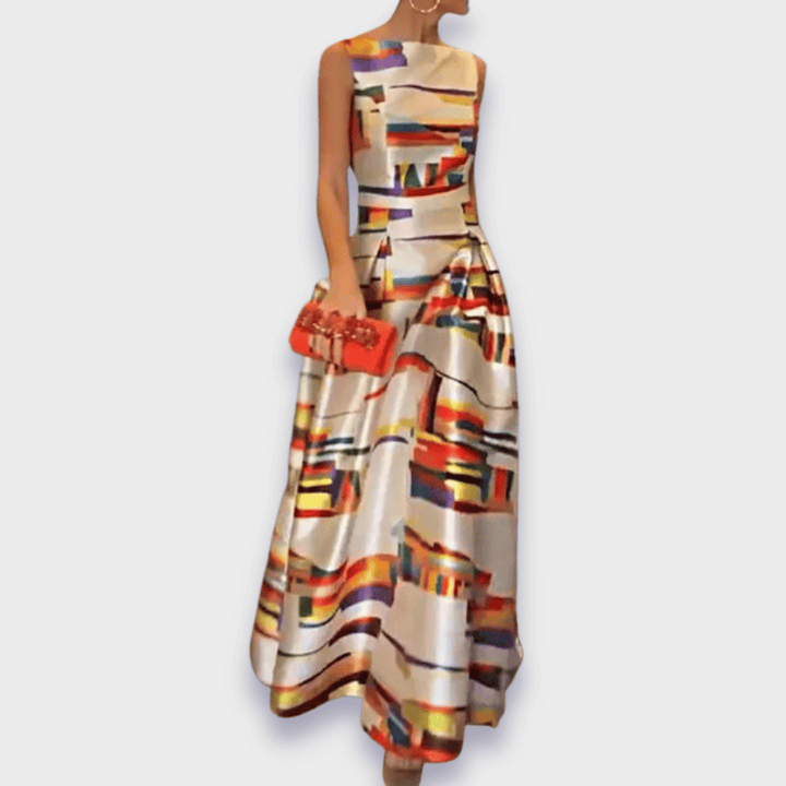 Babette | Handgemachtes langes Kleid aus Premium-Stoff