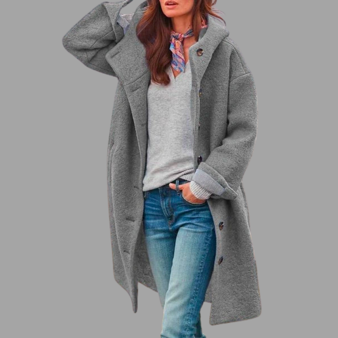 Minchen | Kuschelige Outdoor-Jacke mit Knöpfen