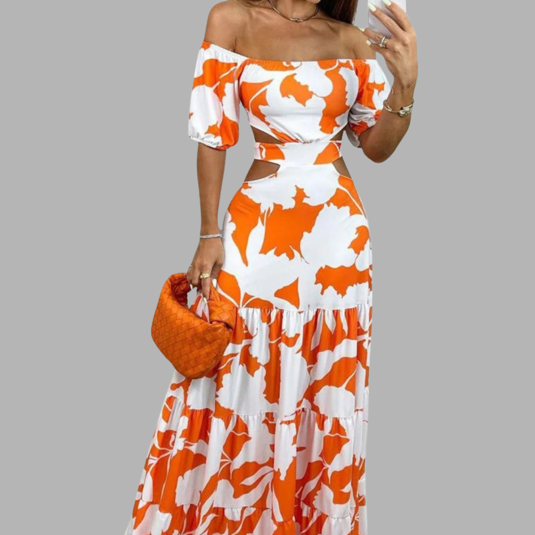 Isabell | Elegantes Cut-Out-Midikleid