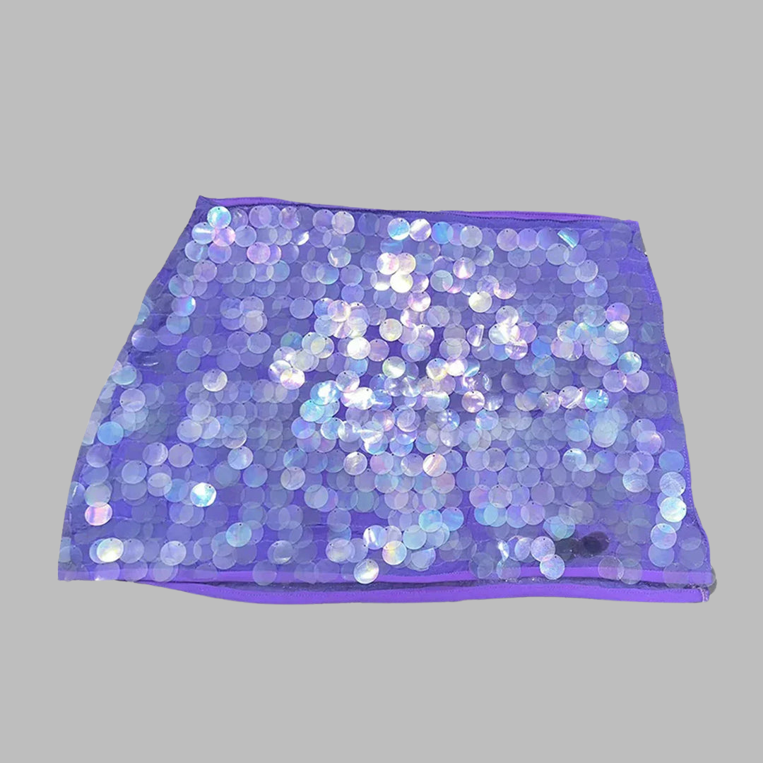 Berengilda | Vibrant Sequin Mini Rock für glänzende Eleganz