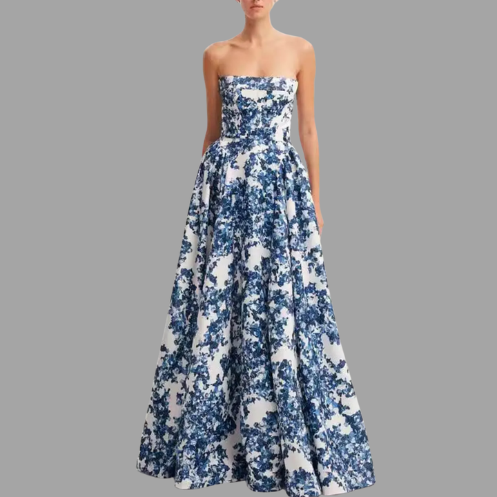 Agathe | Exklusives Blumenkleid mit femininer Eleganz