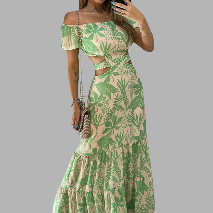 Isabell | Elegantes Cut-Out-Midikleid