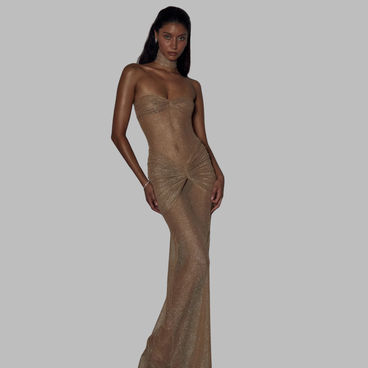 Hadewara | Classic Sheer Gown für zeitlose Eleganz