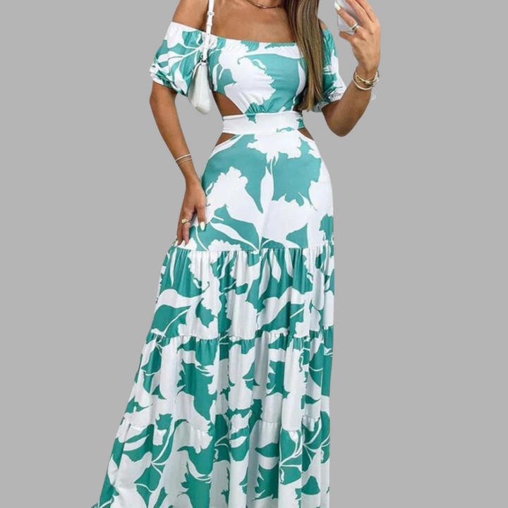 Isabell | Elegantes Cut-Out-Midikleid