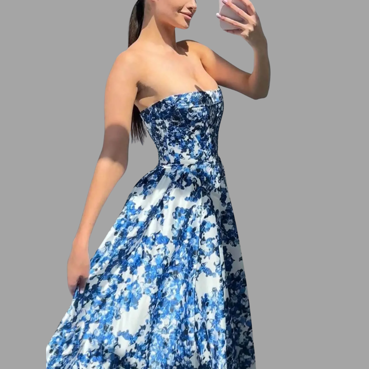 Agathe | Exklusives Blumenkleid mit femininer Eleganz