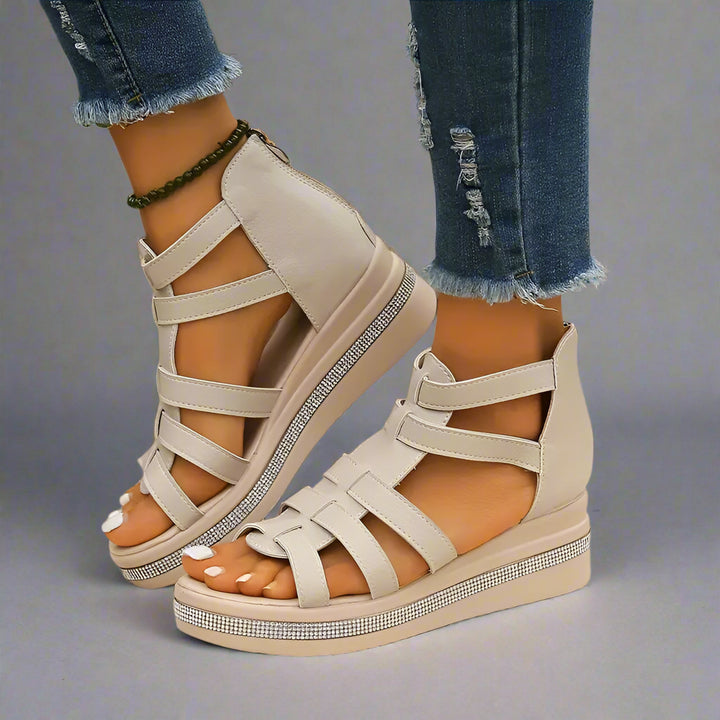 Minerva | Elegante Keilsandalen für ganztägigen Komfort