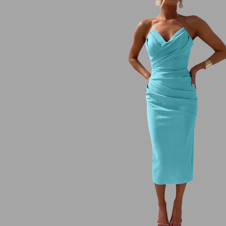 Elin | Schulterfreies Abendkleid mit Eleganz