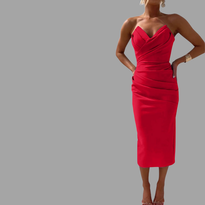 Elin | Schulterfreies Abendkleid mit Eleganz