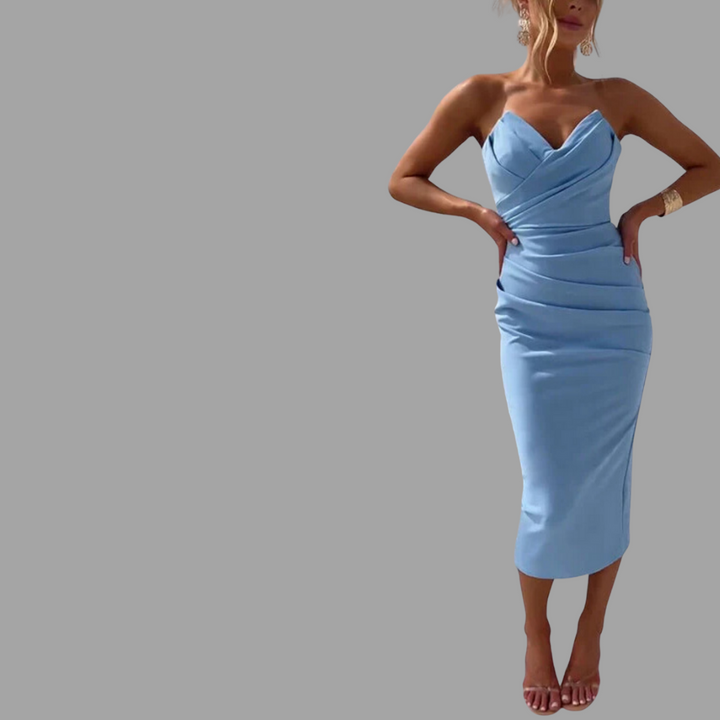Elin | Schulterfreies Abendkleid mit Eleganz