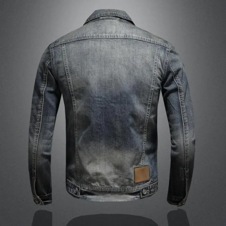 Theodor | Klassische Stonewash Denimjacke mit zeitlosem Edge
