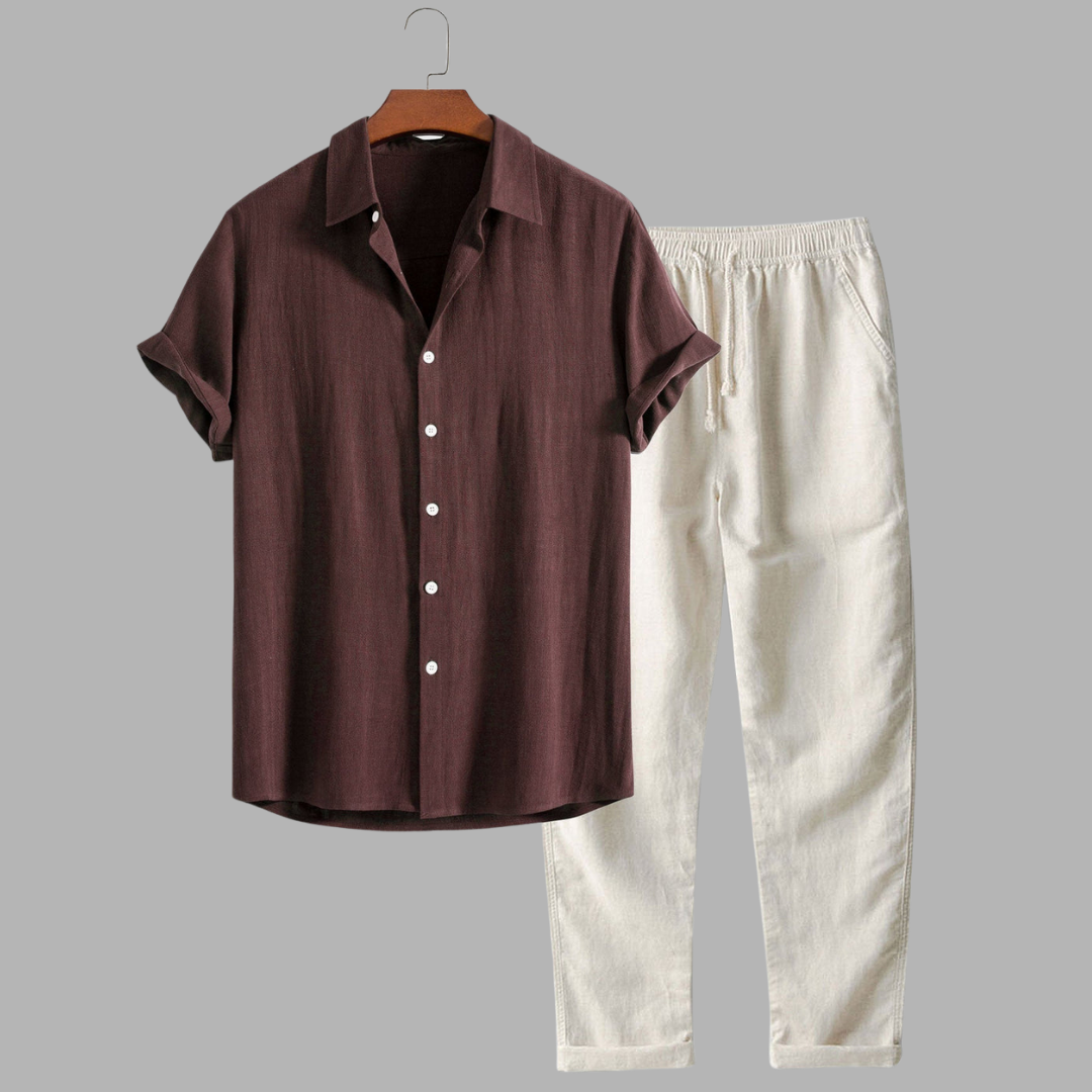 Viktor | Leichtes Leinen Sommer Set für Komfort und Stil