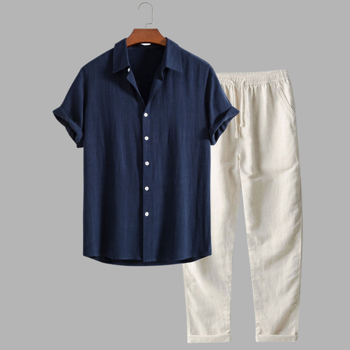 Viktor | Leichtes Leinen Sommer Set für Komfort und Stil