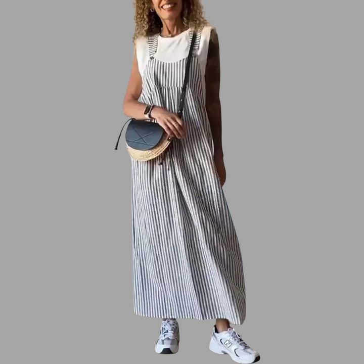 Corinne | Jumpsuit mit edlem Streifenlook