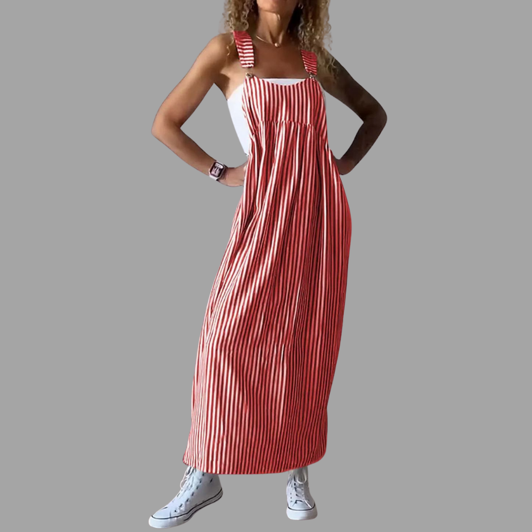 Corinne | Jumpsuit mit edlem Streifenlook