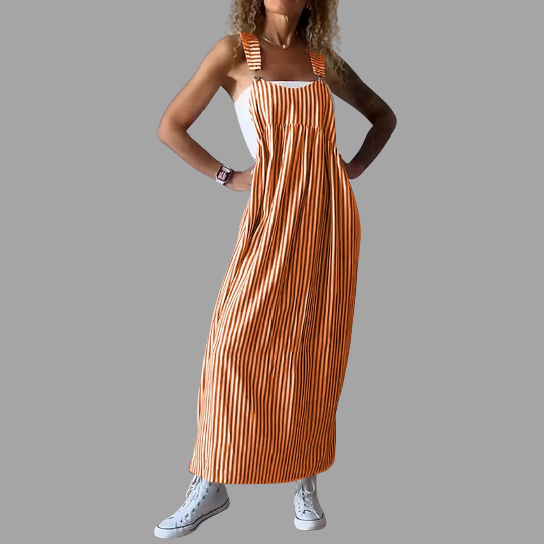 Corinne | Jumpsuit mit edlem Streifenlook