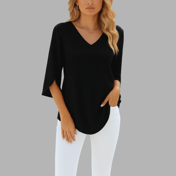 Heike | Elegante Bluse mit V-Ausschnitt