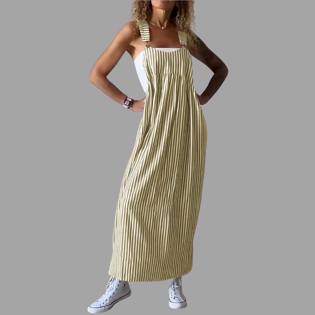 Corinne | Jumpsuit mit edlem Streifenlook