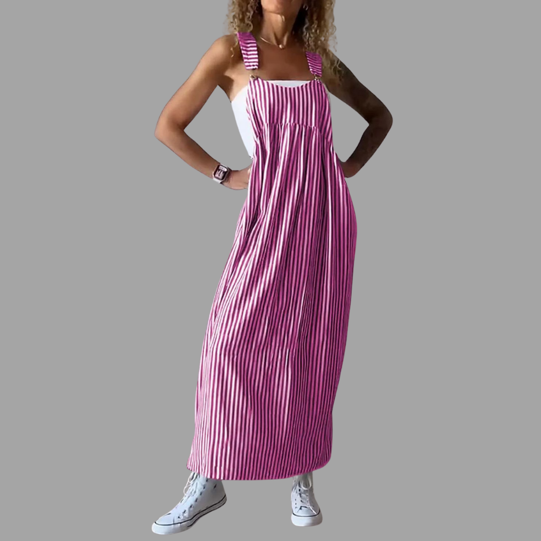 Corinne | Jumpsuit mit edlem Streifenlook
