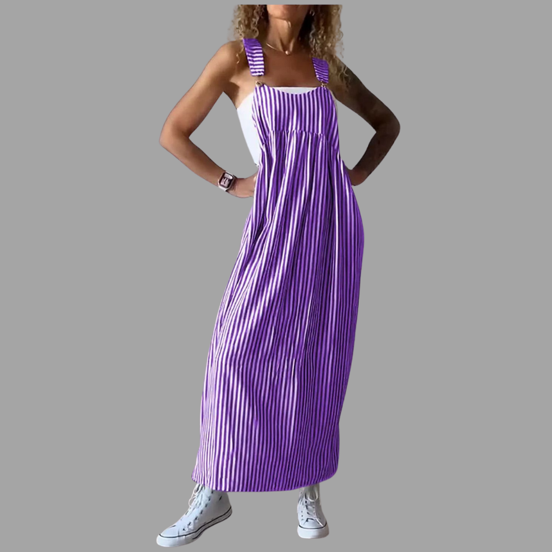 Corinne | Jumpsuit mit edlem Streifenlook