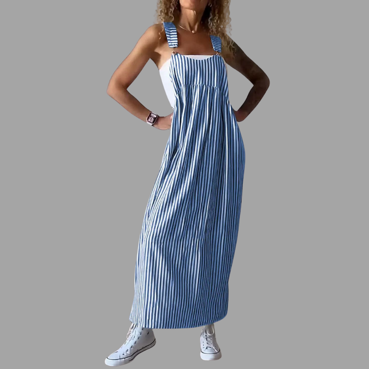 Corinne | Jumpsuit mit edlem Streifenlook