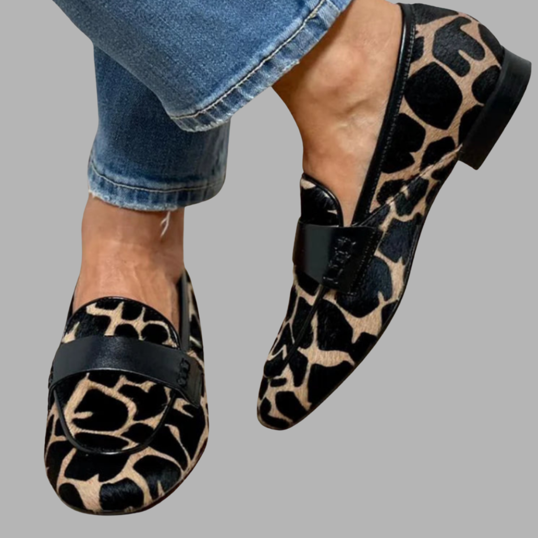 Jasmina | Premium Animal-Print Loafer für Eleganz und Komfort