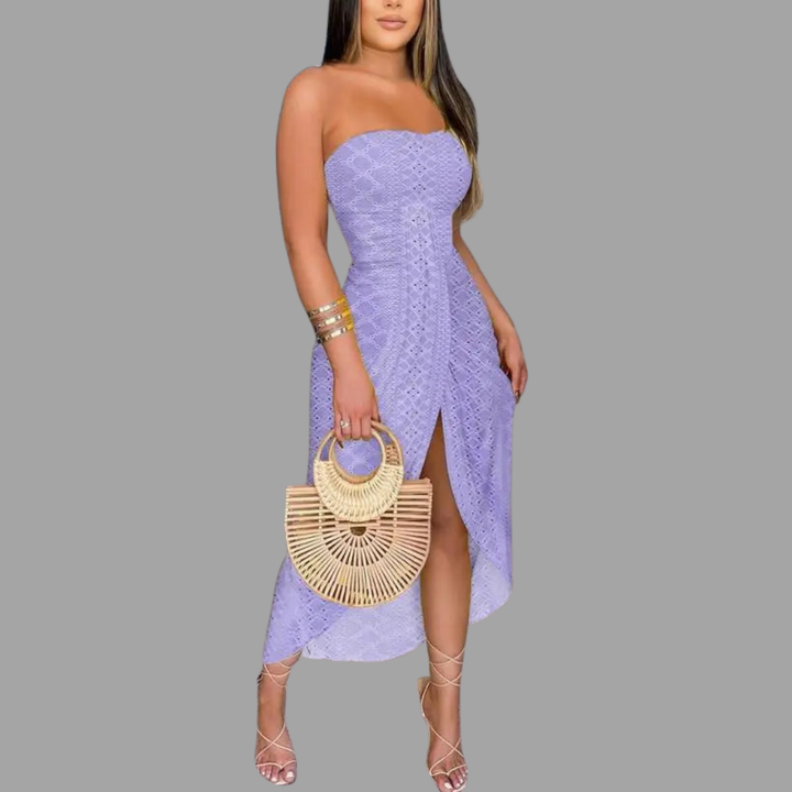 Yseult | Elegantes Maxikleid trägerlos