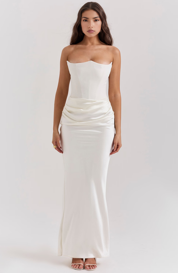 Crelhilda | Glänzendes Maxikleid