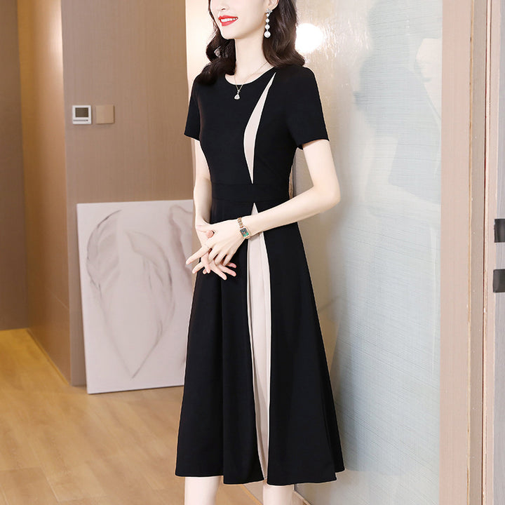 Hanne - Schwarz-weißes Midikleid